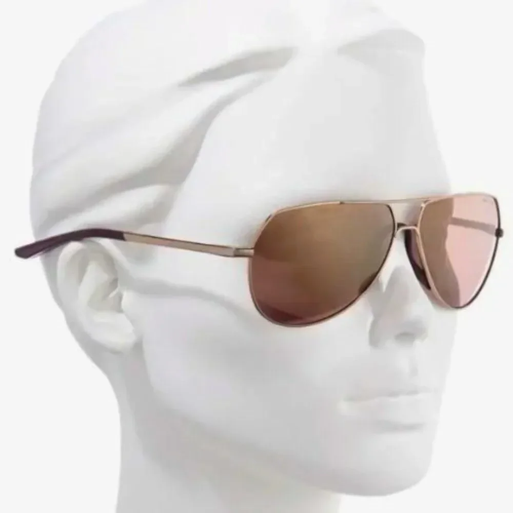 NWT Nike Outrider 62mm Mirrored Aviator Sunglasses
